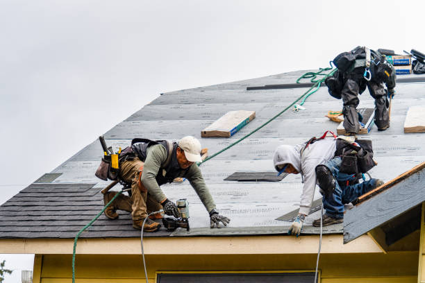 Professional Gutter Installation technician working in Fort Ogden, FL